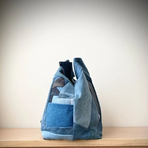 joodito origami japanese dumpling bag sling oversized slouchy hobo crossbody eco - Picture 9 of 10